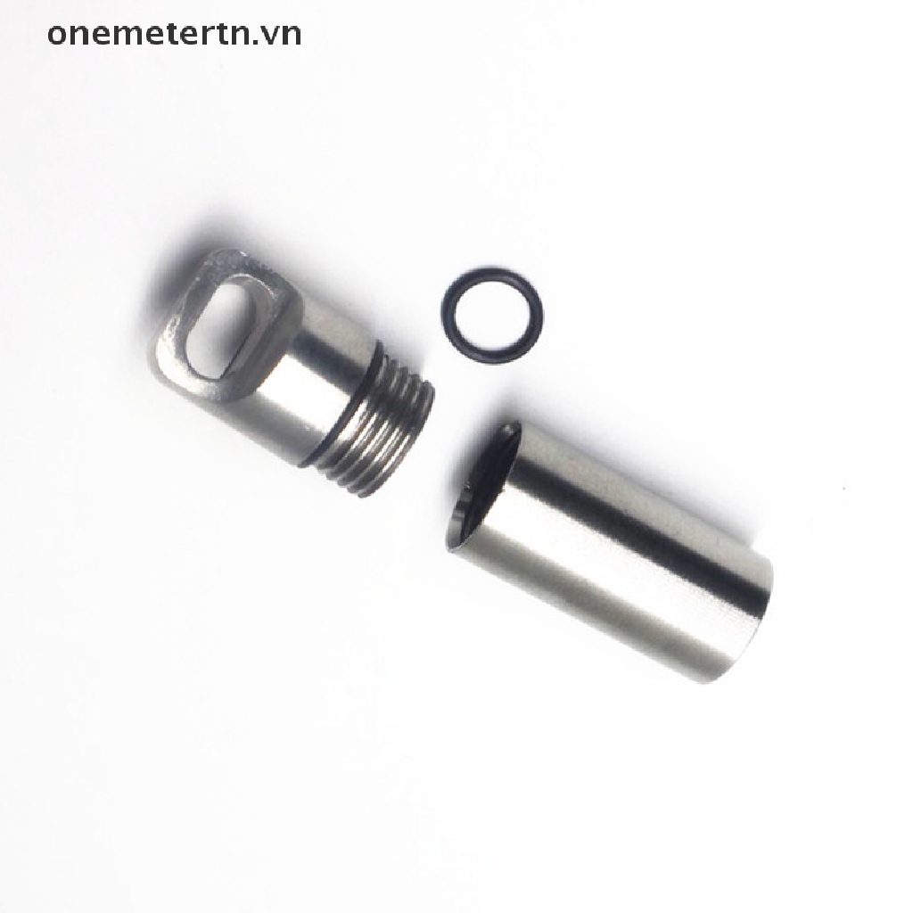 Hộp Đựng Thuốc Mini Bằng Thép Không Gỉ Chống Thấm Nước Tiện Dụng Mang Theo Du Lịch Cắm Trại