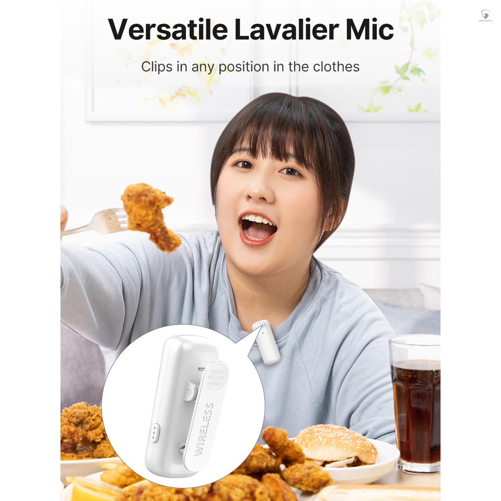 Hệ Thống Micro Không Dây Ulanzi J12 Với 1 Đầu Thu Và 2 Micro 20M Kèm Pin Sạc Thay Thế Cho iPhone 13 / 13 Pro / 12 / 12 Pro / 11 / 11 Pr