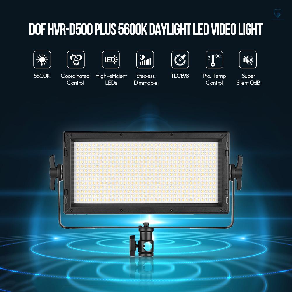 Đèn LED Trợ Sáng DOF HVR-D500 Plus 5600K 35.3W TLCI98 Chuyên Dụng Cho Chụp Ảnh Cưới Ngoài Trời