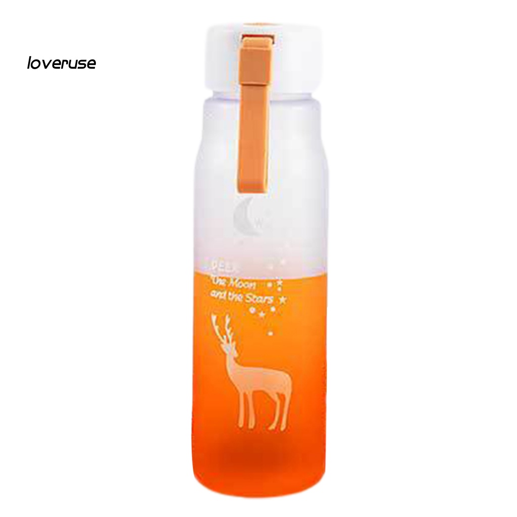 Bình Nước Thể Thao 600ml In Họa Tiết Hoạt Hình Dễ Thương Cho Bé