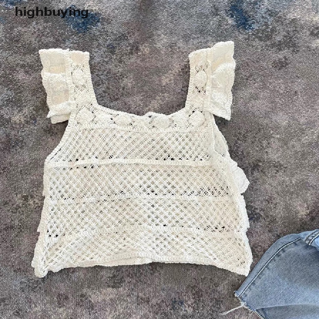 Áo Dệt Kim Cổ Vuông Phối Bèo Thêu Họa Tiết Thổ Cẩm Xinh Xắn Cho Nữ