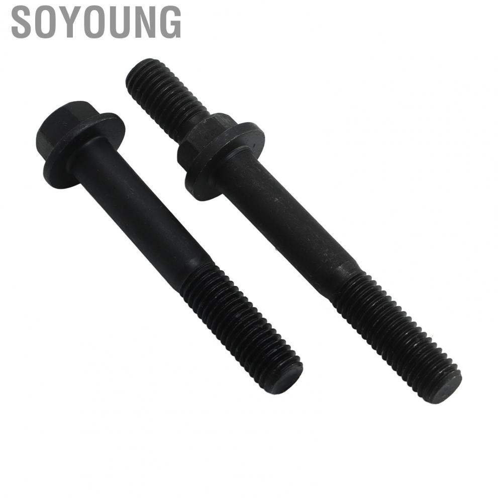 Soyoung 3944593  High Hardness Exhaust Tube Bolts Studs Set Reliable Stable Performance 12PCS for Cummins 5.9L 6.7L