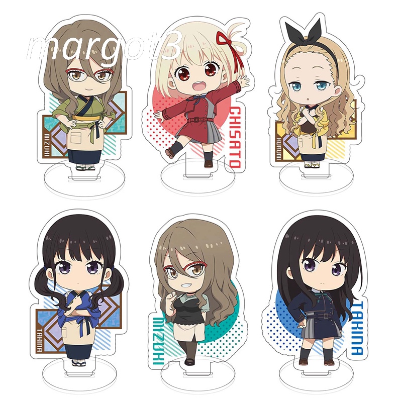 Đồ trang trí Nhân Vật Lycoris Trong Anime Margot3 Bằng Acrylic Có Giá Đỡ