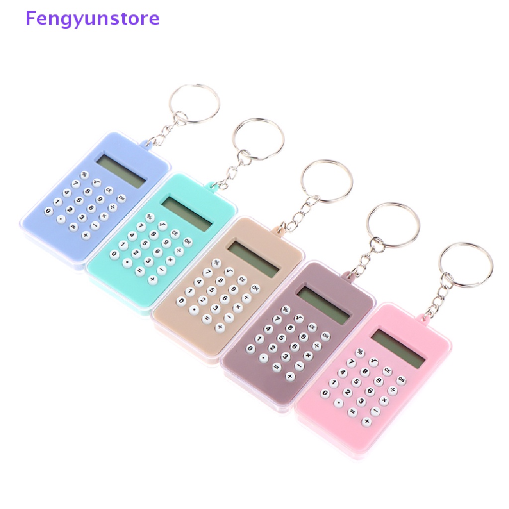 Máy Tính Kỹ Thuật Số Mini Có Móc Khóa Tiện Dụng Cho Văn Phòng