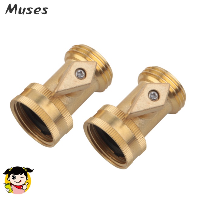 Bộ 2 Van Nối Ống Nước Một Chiều 3 / 4inch Bằng Đồng Thau