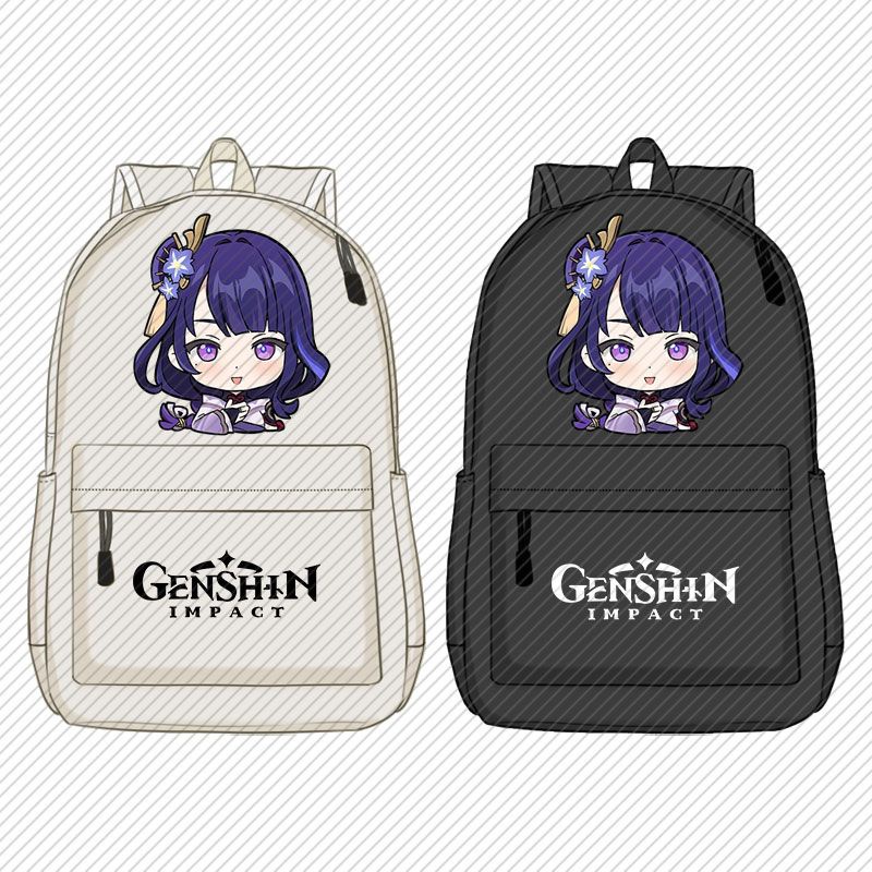 Balo Đi Học In Hình Game Genshin Impact bagpack Thời Trang Cho Nữ