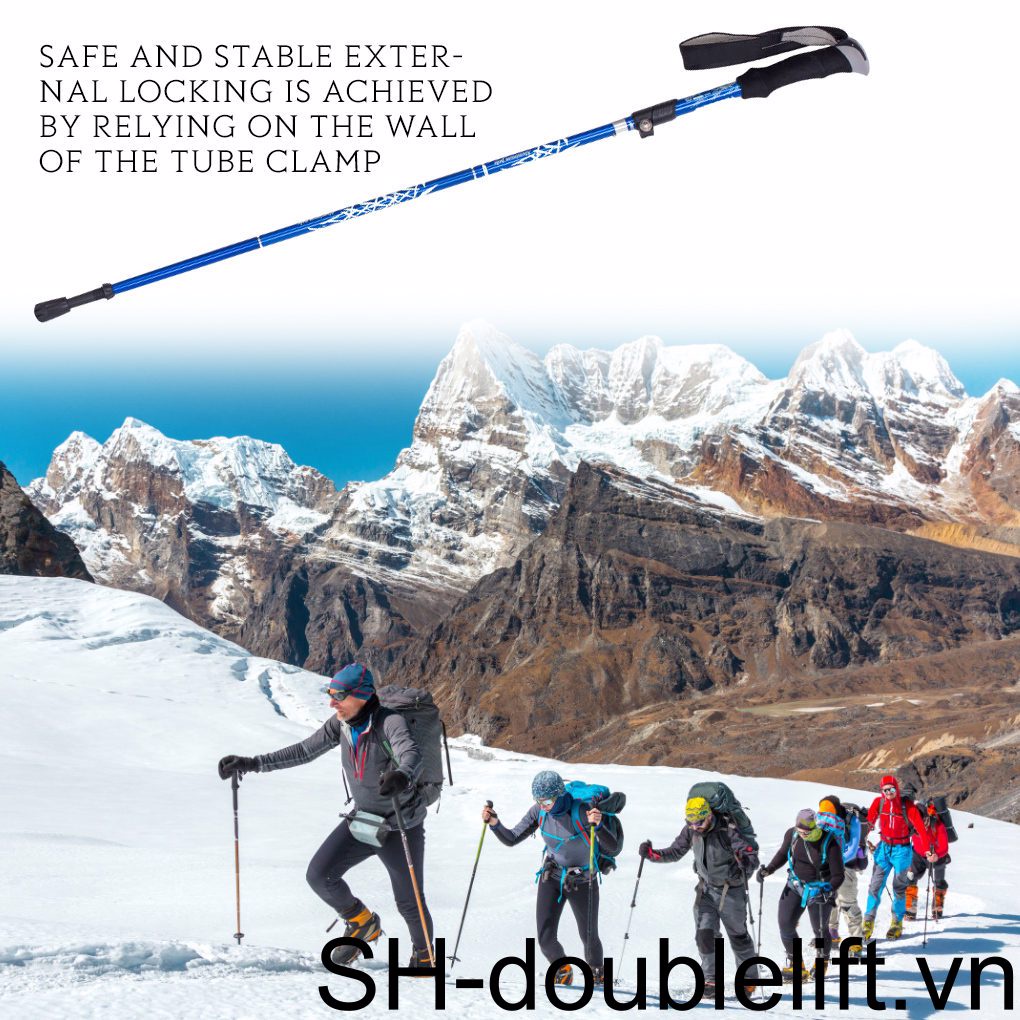 Gậy Đi Bộ 5 Phần Chống Trượt Tiện Dụng