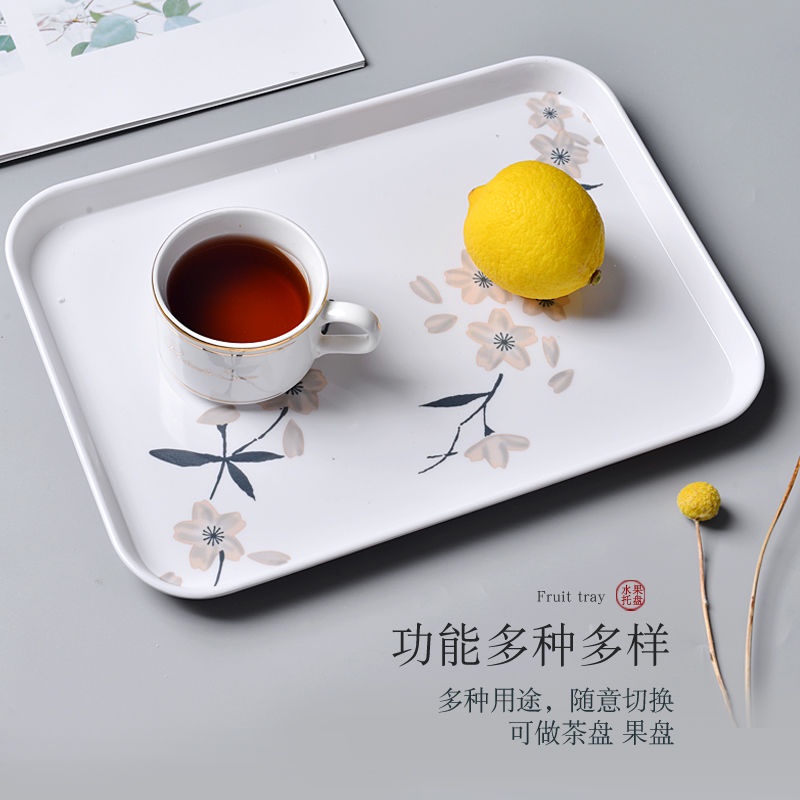 Khay Trà Hình Chữ Nhật Phong Cách Bắc Âu Mới