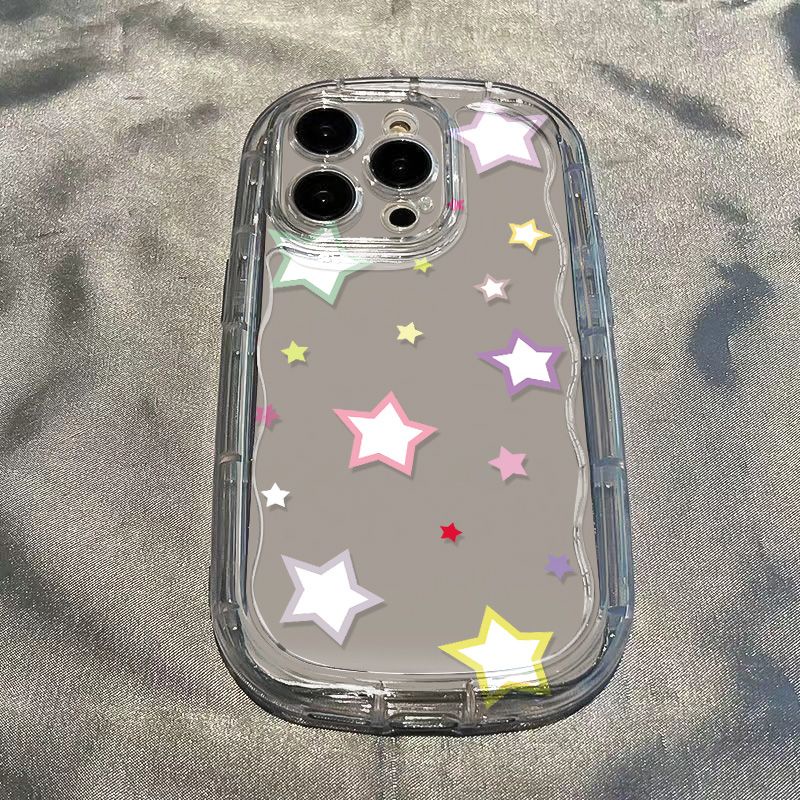 ✅Ốp Điện Thoại Dẻo Trong Suốt Họa Tiết Ngôi Sao Nhỏ Nhiều Màu Chống Sốc Cho iPhone14 / xr 137 / 118pxs promax / 12
