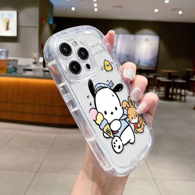 ✅Ốp Điện Thoại Mềm Trong Suốt Họa Tiết Kem / Cún promax 1312 / EHMF Cho Apple Iphone1411 7 Xr Xs 8p / promax