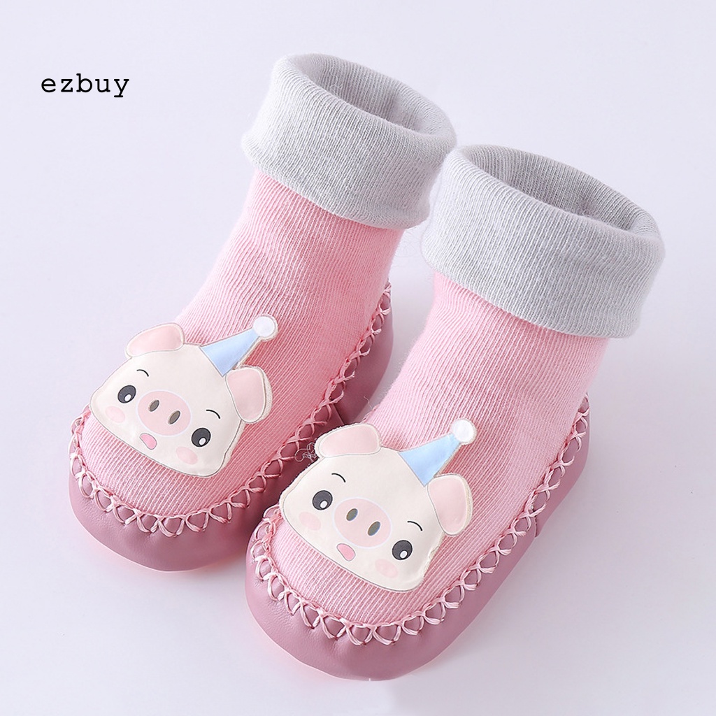 1 Đôi Vớ Giữ Ấm Chống Trượt In Họa Tiết Hoạt Hình Cho Bé Sơ Sinh