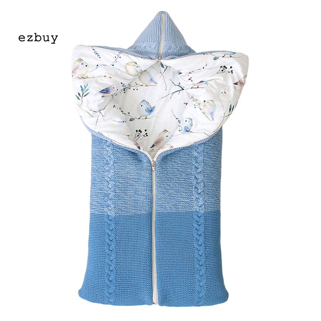 Túi Ngủ Giữ Ấm Mùa Đông Thiết Kế Kiểu Phong Thư 3 Dây Kéo Họa Tiết Hoạt Hình Cho Bé