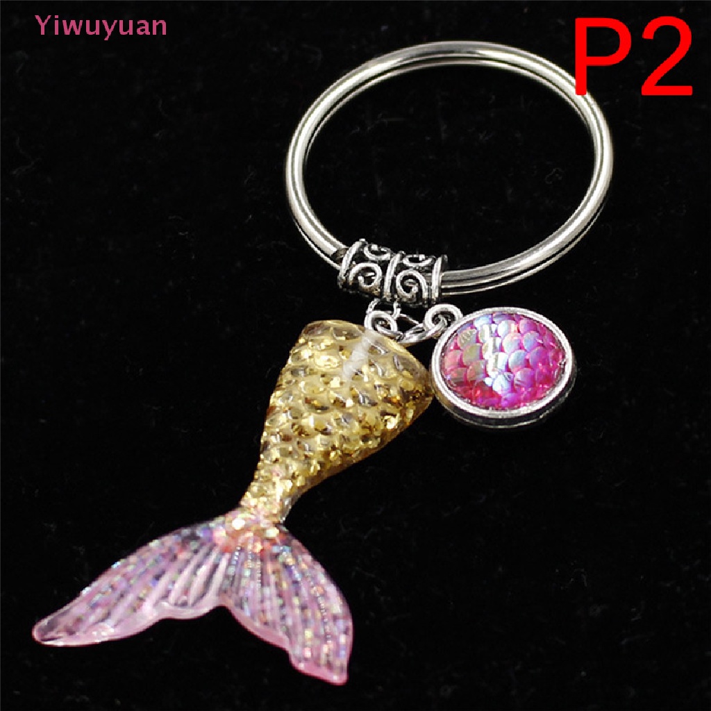 < Yiwuyuan > Móc Khóa Hình Đuôi Cá Trang Trí Túi Xách Nữ Mới