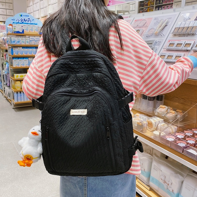 Ielgy Ba Lô Phối Lưới Bong Bóng Thiết Kế Phong Cách Nhật Bản Ngọt Ngào Dễ Phối Đồ Cho Nữ