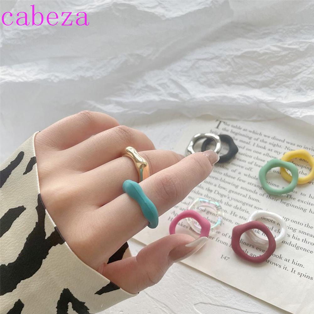 Nhẫn Nhựa Resin Màu Kẹo Thời Trang Mùa Hè 2021 Cho Nữ