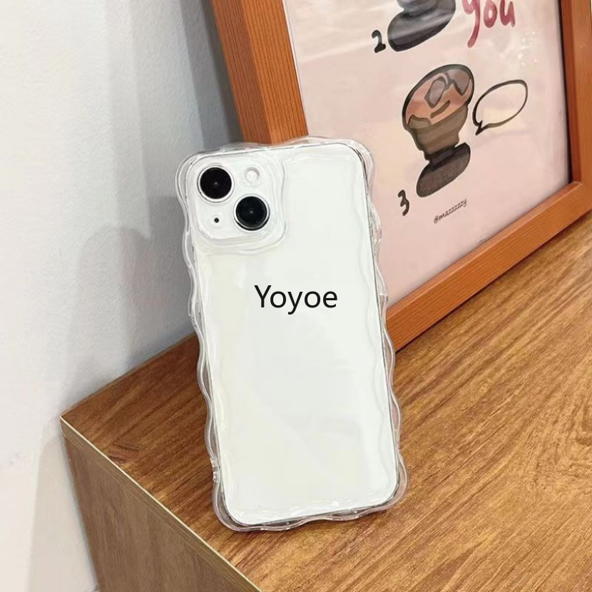 Ốp Điện Thoại Silicon Mềm Chống Sốc Họa Tiết Sóng Biển Màu Trong Suốt Cho iPhone 14 13 12 11 Pro Max X XS XR 7 8 Plus SE