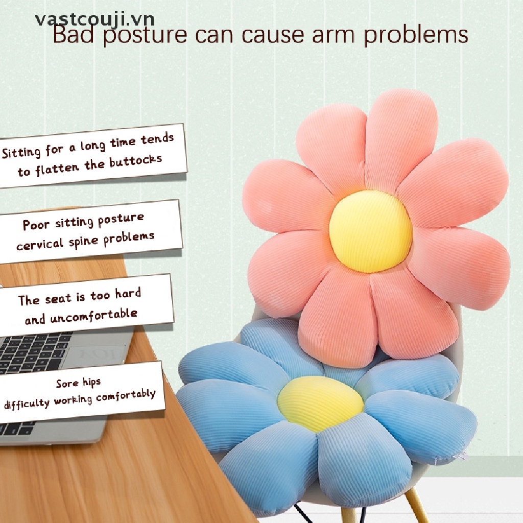 Gối Đệm Ngồi Thư Giãn Hình Hoa Cúc Hoạt Hình Dễ Thương