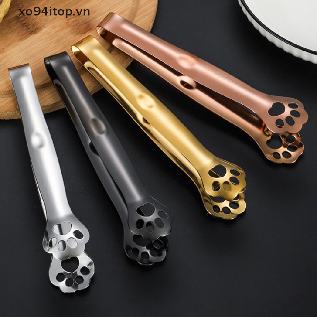 1 Kẹp Gắp Đá / Thức Ăn Bằng Thép Không Gỉ Tiện Dụng Cho Nhà Bếp