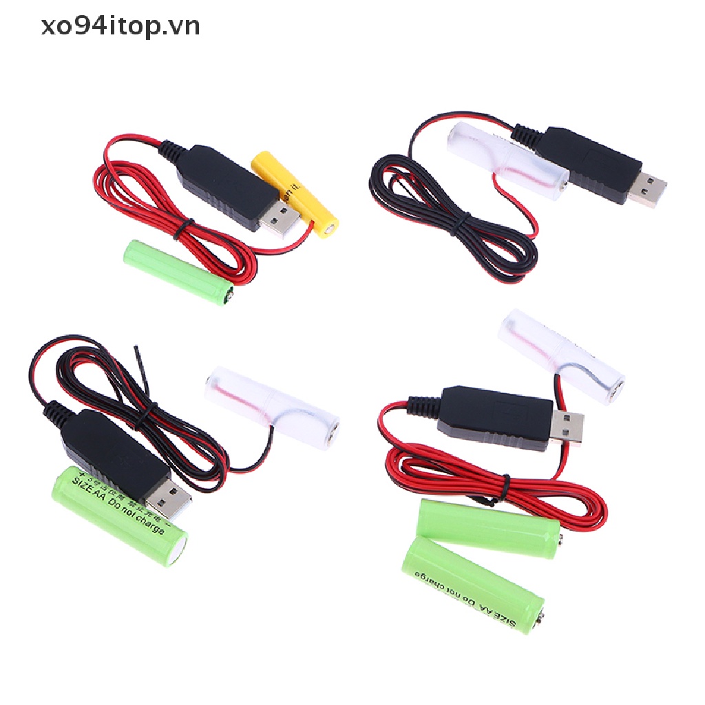 1 Dây Cáp Nguồn AA / AAA Thay Thế 1-3 Cái 1.5V