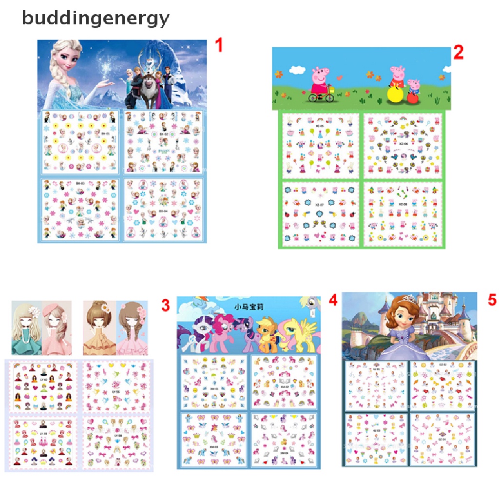 1 Bộ Miếng Dán Móng Tay Nghệ Thuật Thiết Kế Hỗn Hợp Mới {BUDDI}