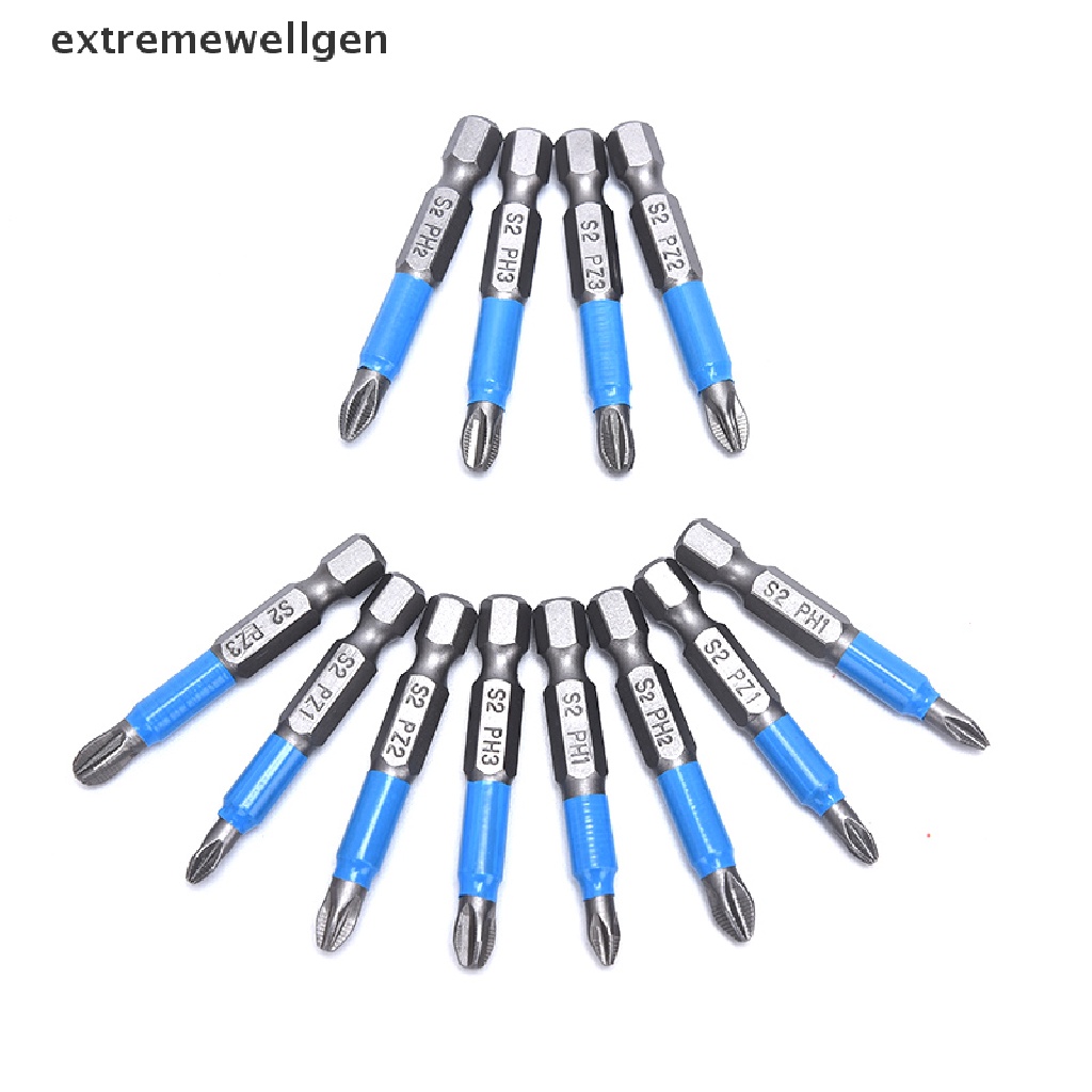 Bộ 12 Mũi Tuốc Nơ Vít Điện Một Mặt Chống Trượt PH 50mm