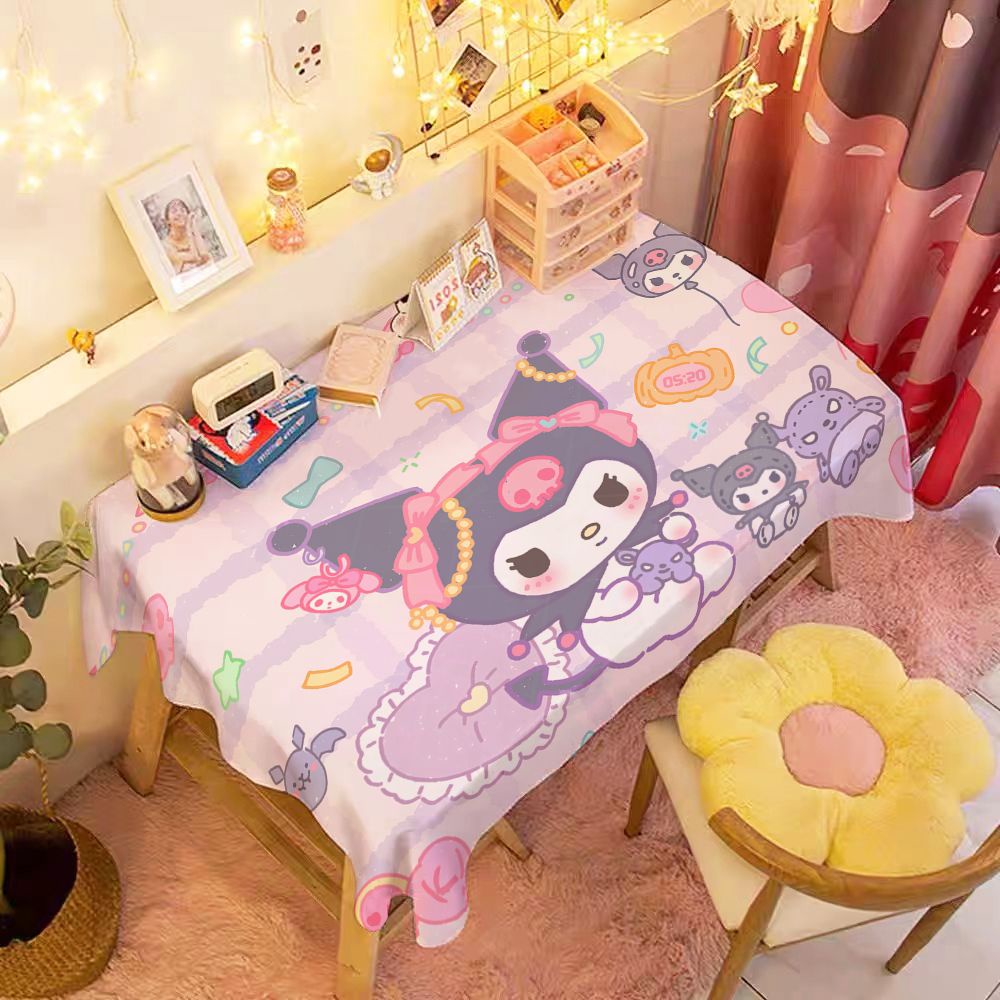 Khăn Trải Bàn Họa Tiết Hoạt Hình Chó Cinnamon Đáng Yêu