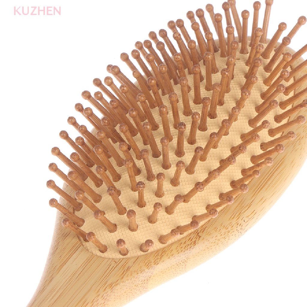 KUZHEN Lược Chải Tóc Đệm Khí Mát Xa Da Đầu Bằng Tre
