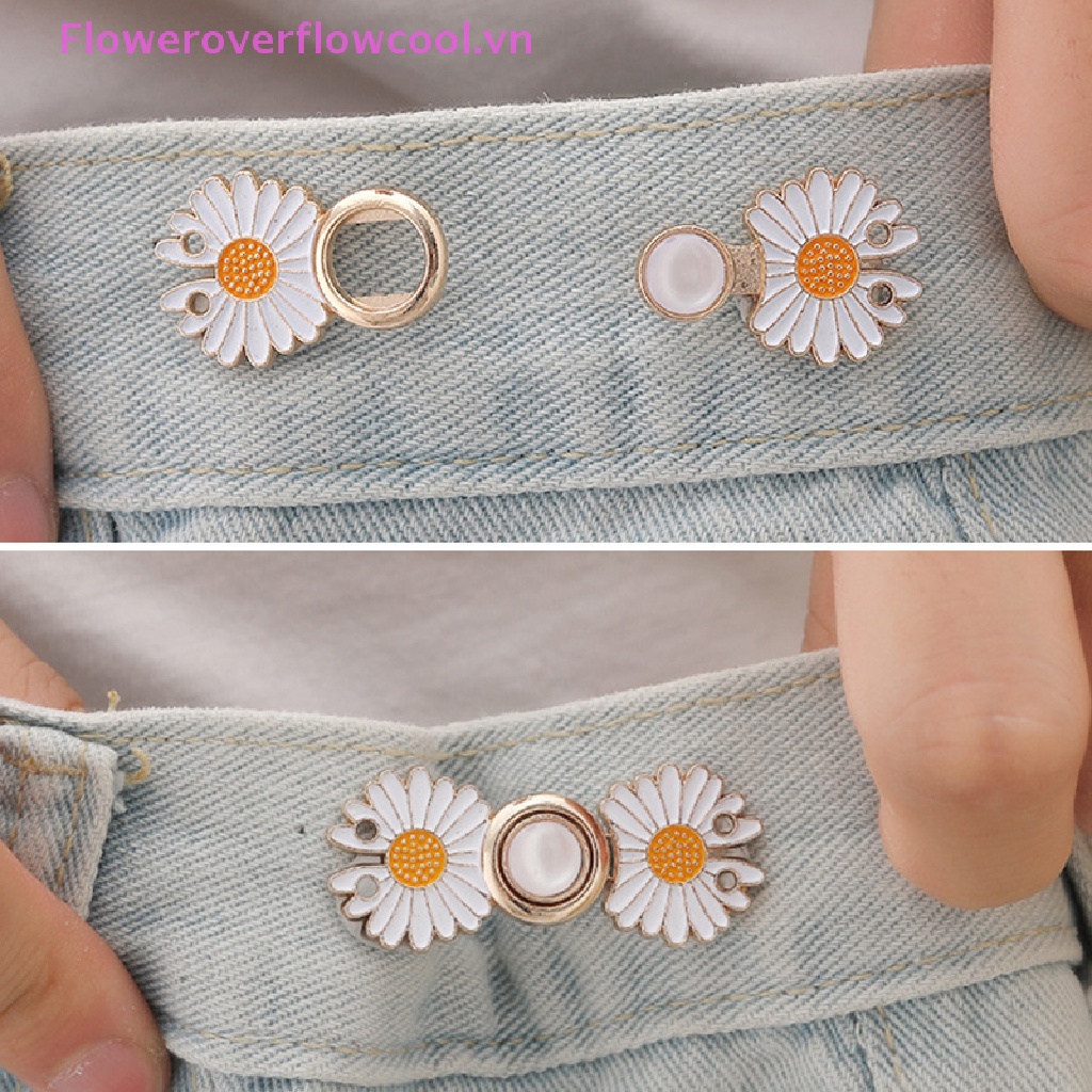 Bộ 5 Khóa Kim Loại Cố Định Quần Váy Jean Điều Chỉnh Được