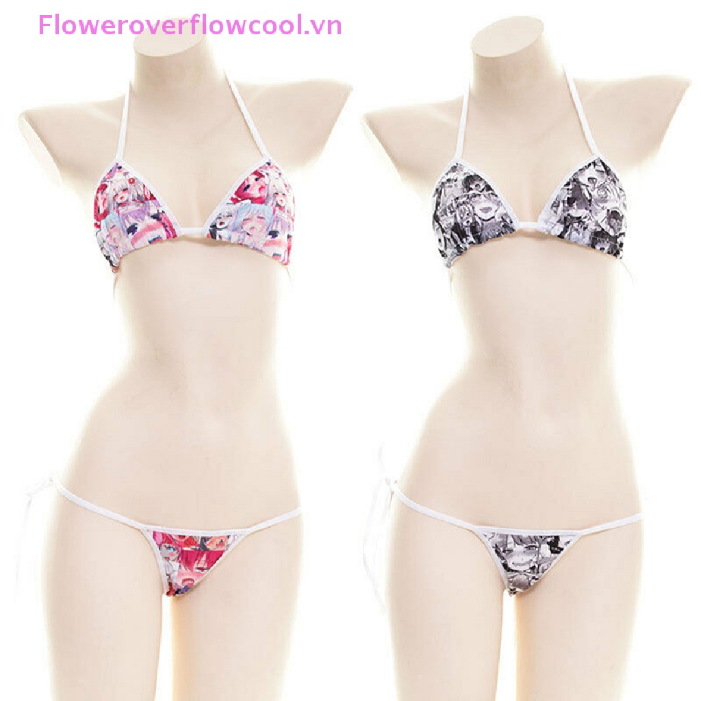 Bộ Đồ Bơi Bikini In Họa Tiết Phong Cách Nhật Bản Quyến Rũ Cho Nữ