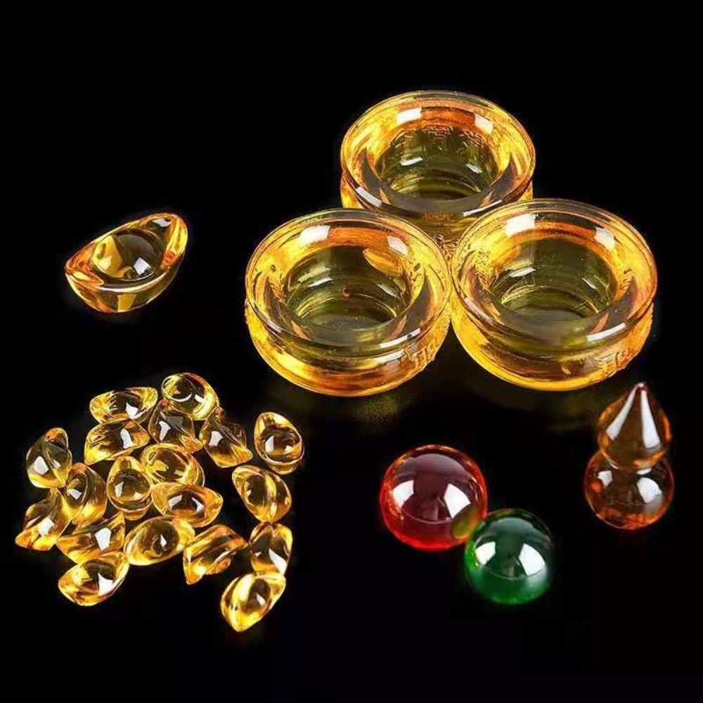 Elsworth Cornucopia Phong Cách Trung Quốc Kiểu Mới|Dụng Cụ Tập Trung Giàu Có Màu Trong Suốt|Hộp Đựng Trang Sức Để Bàn Trang Trí Nội Thất