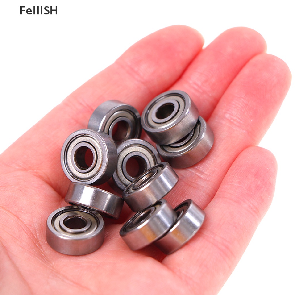[Felli] Bộ 10 Vòng Bi Thép Cacbon Sâu 5 * 14 * 5mm 605ZZ 439br