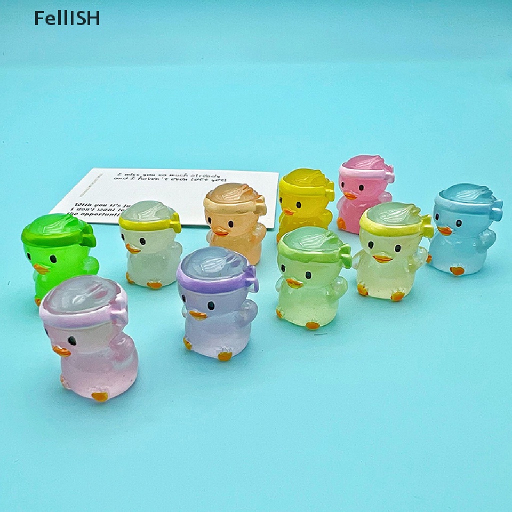 Bộ 2 Đồ trang trí Chú Vịt Dạ Quang Dễ Thương Dùng Trang Trí 439br