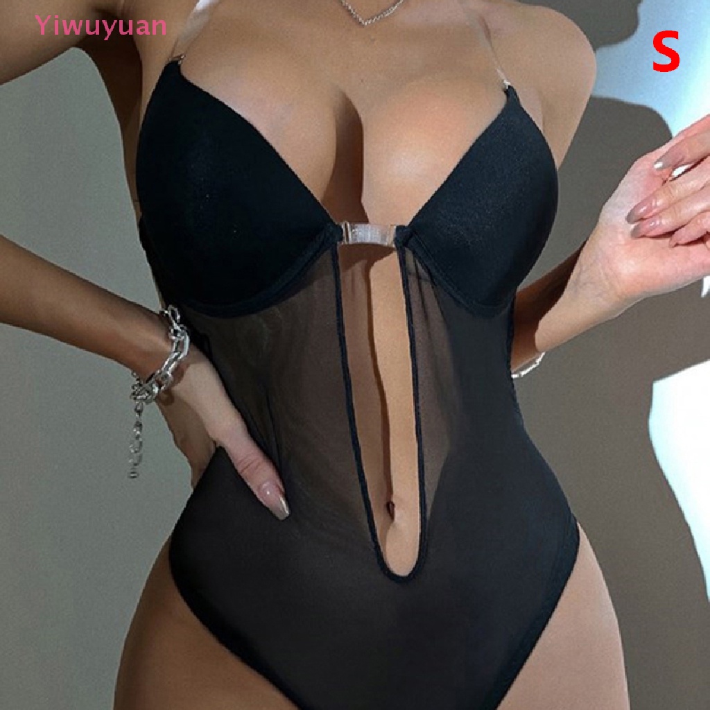 Bộ Áo Liền Quần Hở Lưng Cổ Chữ V Sâu Quyến Rũ Dành Cho Nữ