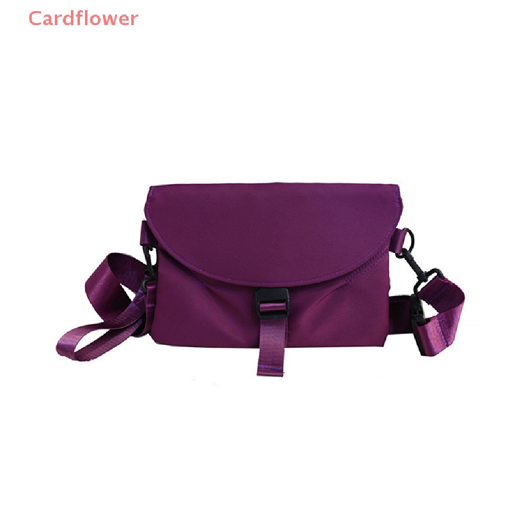 Túi Đeo Chéo Nylon Màu Trơn Chống Nước Đựng Điện Thoại Thời Trang Cho Nam Nữ