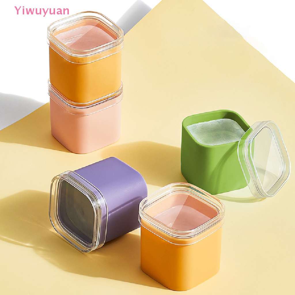 Khuôn Làm Đá Hình Vuông Bằng Silicon Có Nắp Tháo Rời Được Mới