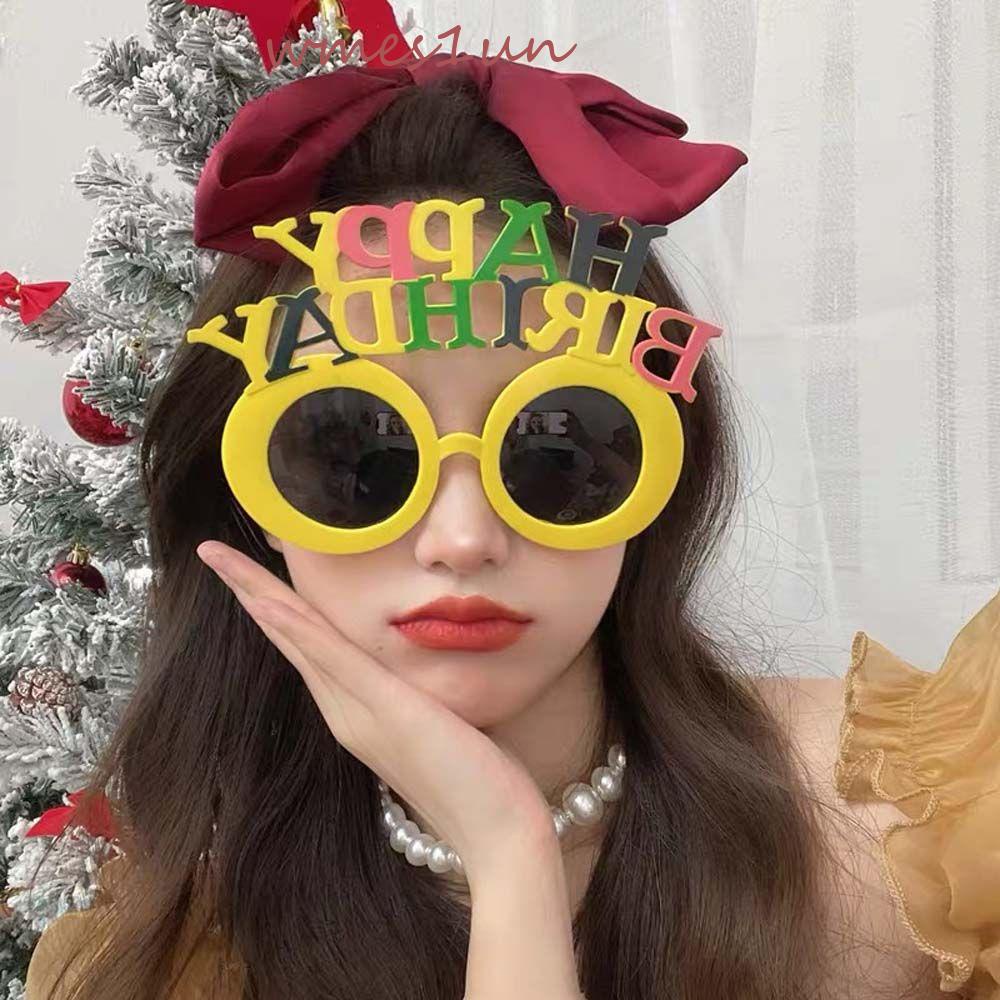 Mắt Kính Hình Chữ Happy Birthday Phong Cách Hàn Quốc Thời Trang WMES15H