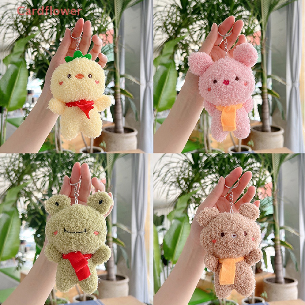 Móc Khóa Hình Thú Nhồi Bông Mềm Mại Dễ Thương