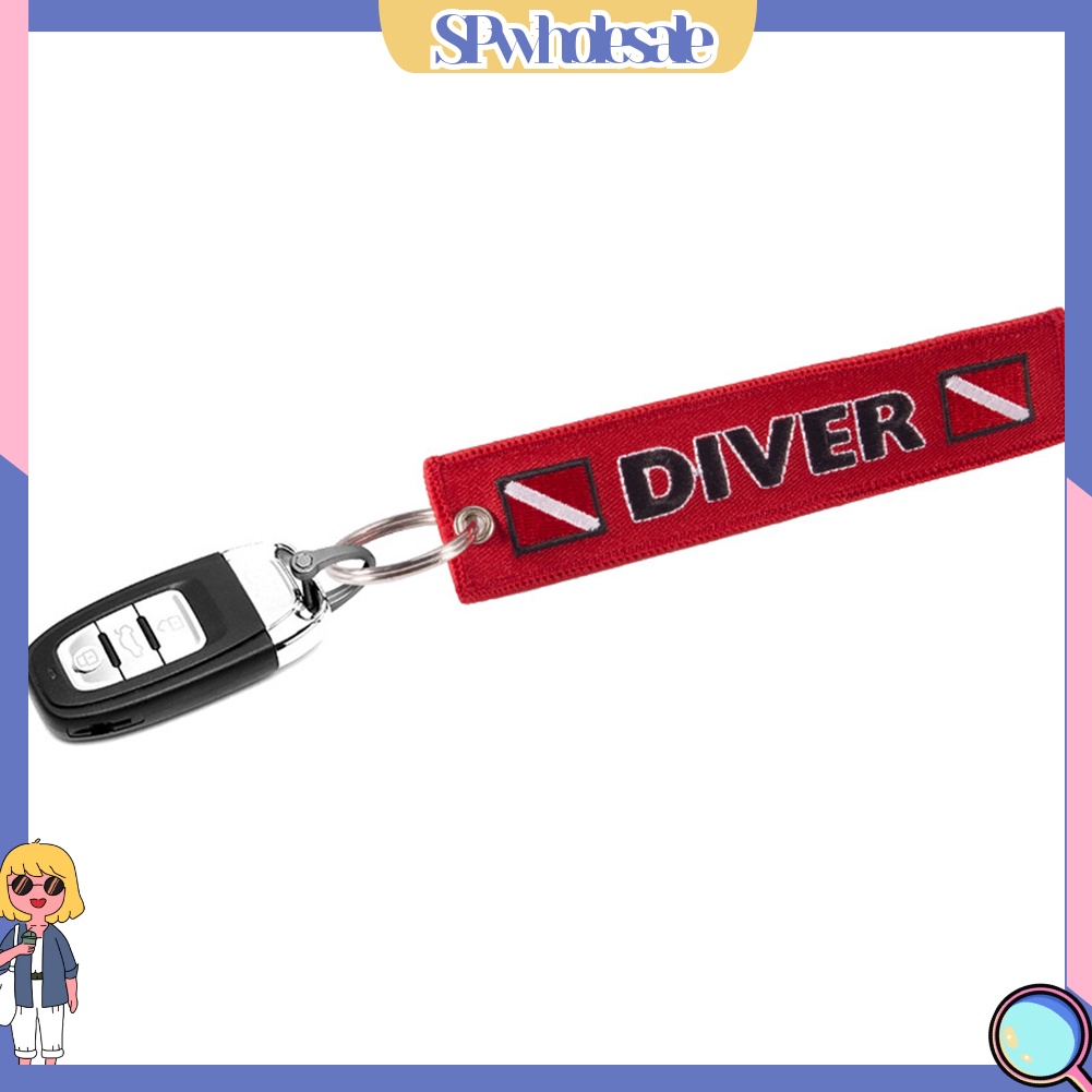 <SPwholesale> Móc Khóa Thêu Chữ SPwholesale > CAUTION Divir