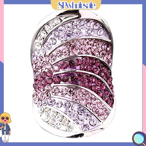 <SPwholesale> Nhẫn Mạ Bạc 925 Đính Đá Toàn Diện Phong Cách Hàn Quốc Cho Nữ