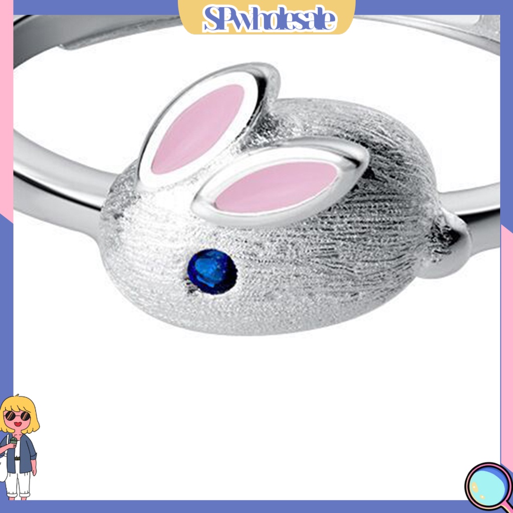 <SPwholesale> Nhẫn Hở Hình Thỏ Bunny Dễ Thương Có Thể Điều Chỉnh Kích Cỡ