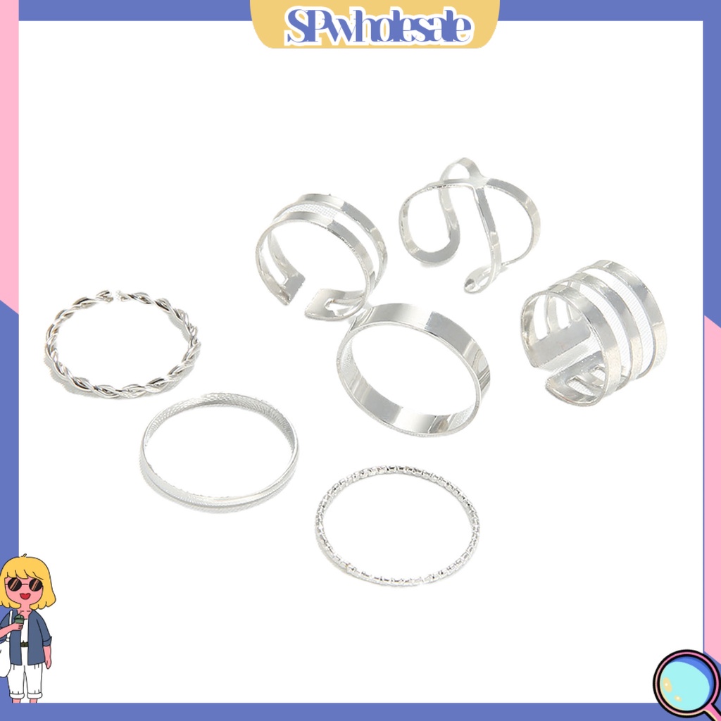 <SPwholesale> Bộ 8 Nhẫn Thời Trang Thanh Lịch Dành Cho Nữ