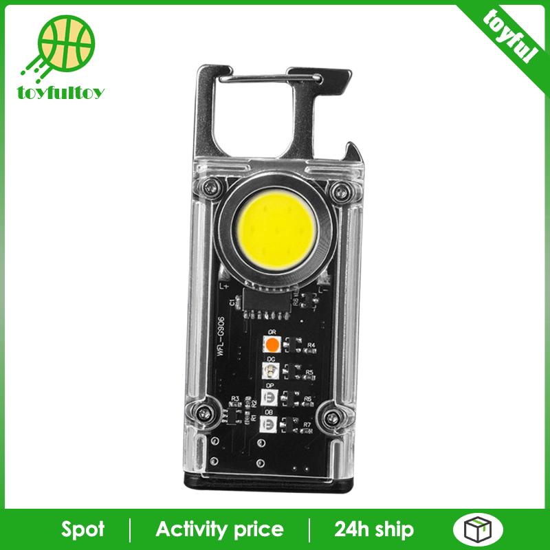 Móc Khóa Đèn Pin LED COB Dành Cho Cắm Trại Leo Núi