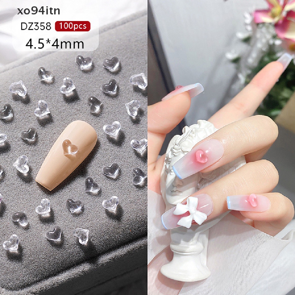 Set 100 Hạt Cườm 3D Dùng Trang Trí Móng Nghệ Thuật DIY