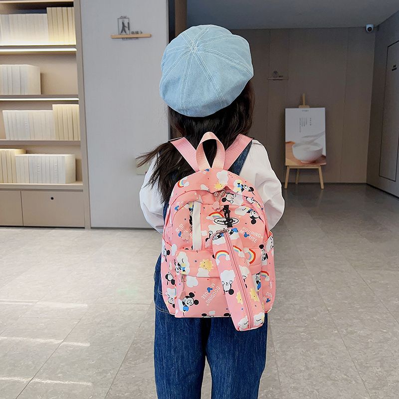 Ba Lô Đa Năng Sức Chứa Lớn In Họa Tiết Mickey Disney Thời Trang Cho Nữ