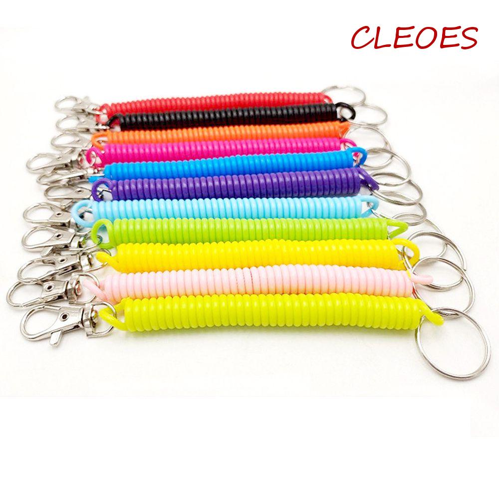 1 Dây Móc Điện Thoại Co Giãn Dạng Xoắn Ốc Bằng Kim Loại Chống Thất Lạc