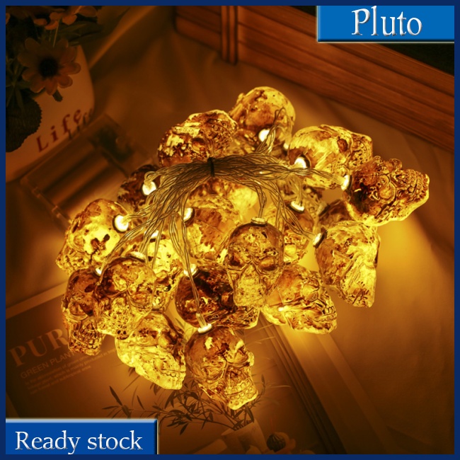 Dây Đèn Led Hình Đầu Lâu Trang Trí Halloween Độc Đáo