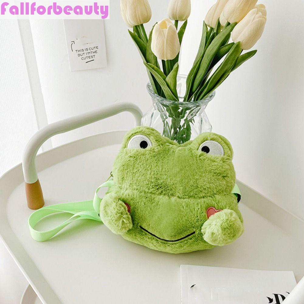 Fallforbeauty Túi Đeo Vai / Xách Tay / Đeo Chéo Bằng Vải Bông Mềm Mại Có Khóa Kéo Đựng Son Môi / Tiền