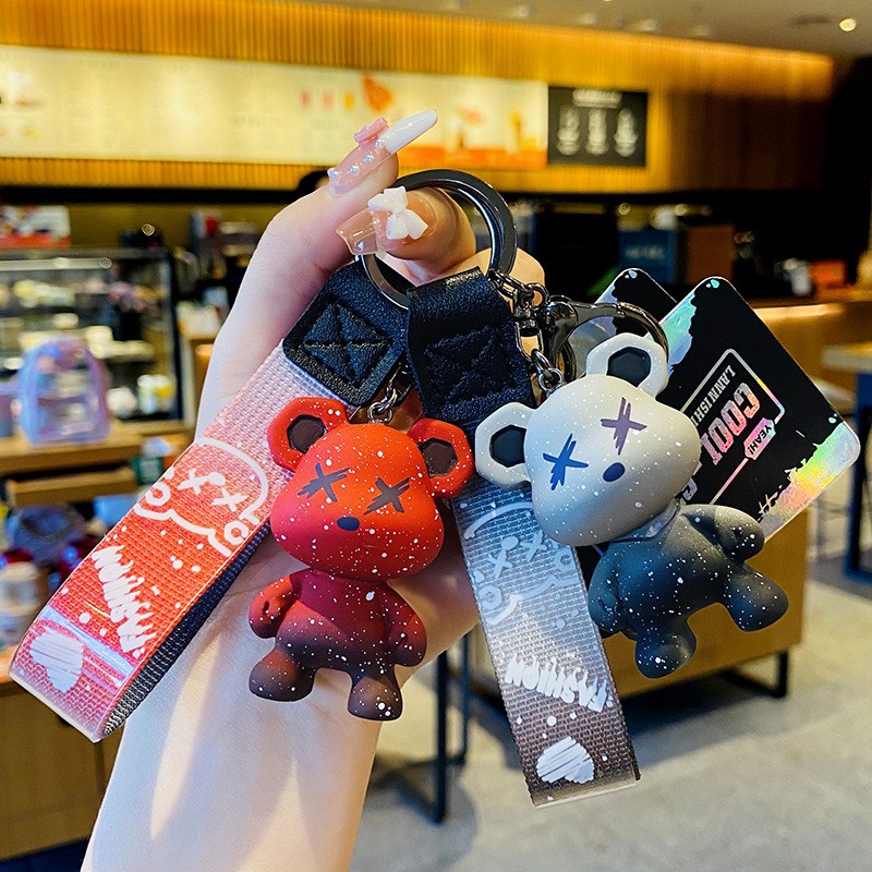 Móc Khoá Phụ Kiện Xe Túi Xách Hình Gấu Hàn Quốc Móc Khóa KOBI