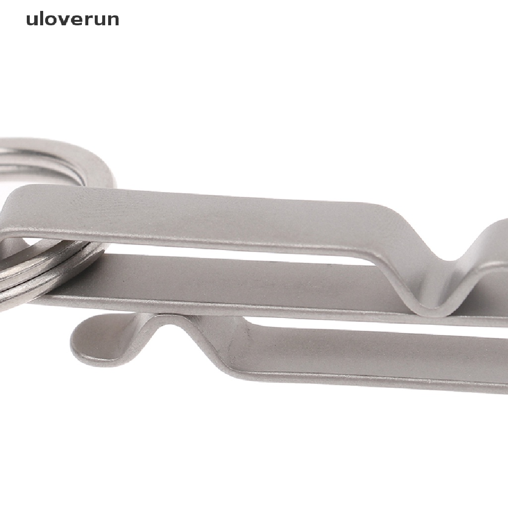 Uloverun Móc Khóa Dây Ruy Băng Bằng Hợp Kim Titan Đi Bộ Đường Dài Nhanh Chóng vn