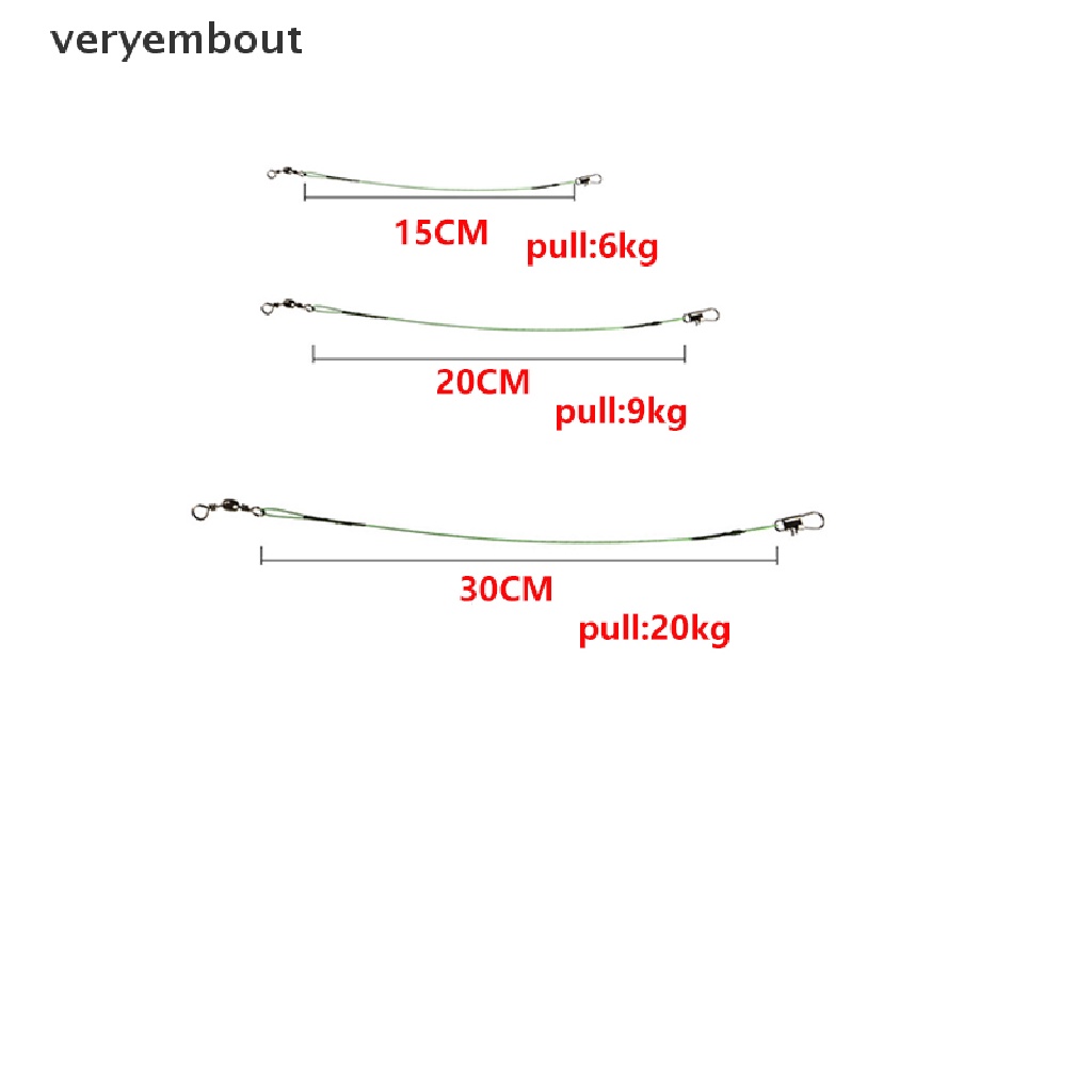 Set 10 Dây Câu Cá 15 / 20 / 30cm Chuyên Dụng Cao Cấp